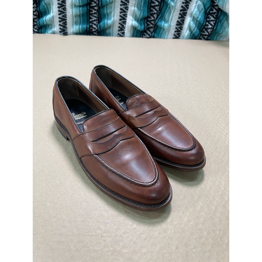 Allen Edmonds Randolph Men's Size 9.5 D Penny Loafer Brown Leather